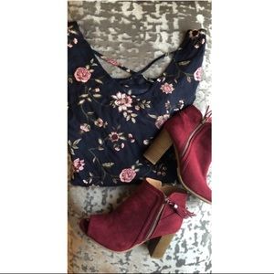 Floral long sleeve blouse